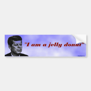 I am a jelly donut bumper sticker