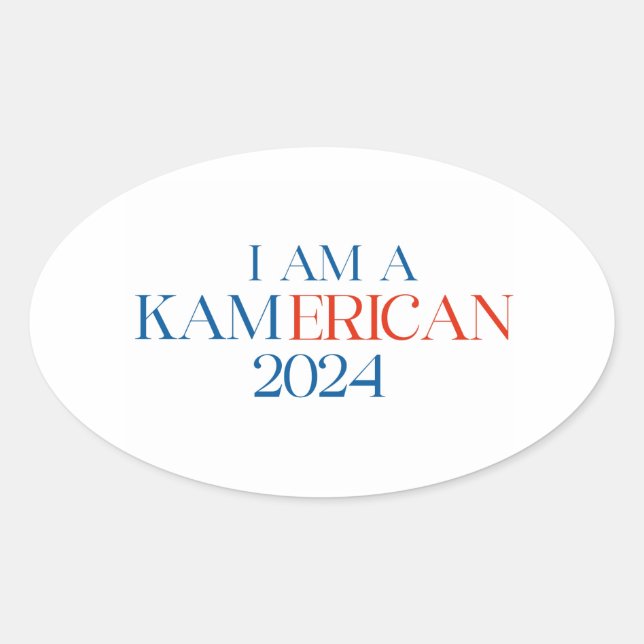 I AM A KAMERICAN STICKER (Front)