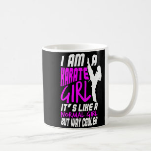 I Am A Karate Girl Quote For Girls Comfort Colors  Coffee Mug