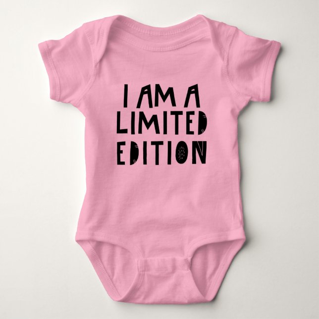 I AM A LIMITED EDITION | CLEVER SAYING | Kids Baby Bodysuit (Front)