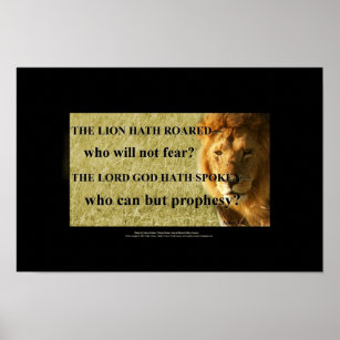 I am a lion, hear me roar poster