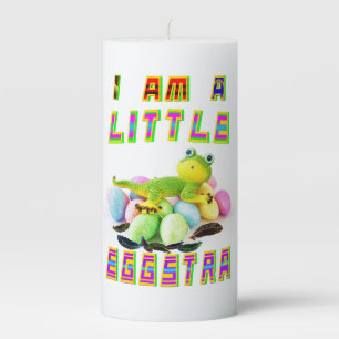 I Am A Little Eggstra Pillar Candle