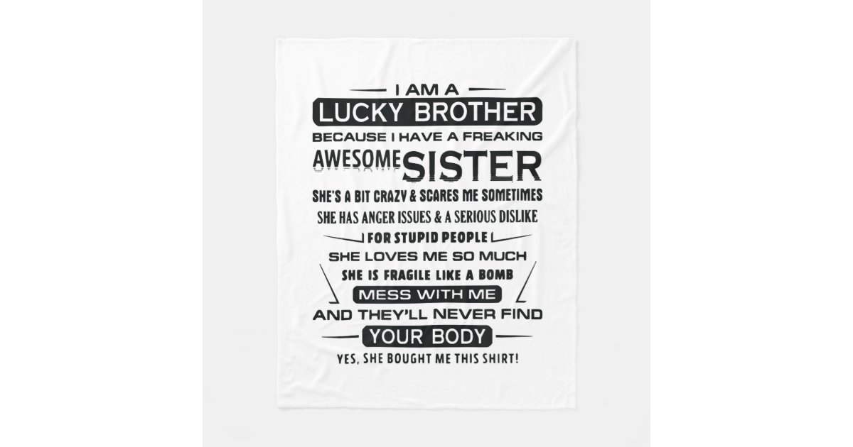 Birthday Gifts for Men Brother Blanket Christmas Gitfs for Men Brother -  Brother Gifts from Sister - Gifts for Brother Blanket 50x60