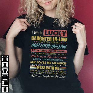 I Am A Lucky Daughter-In-Law T-Shirt