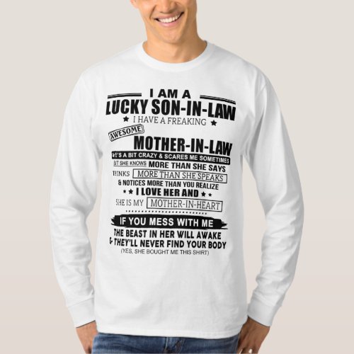 I Am A Lucky Son_In_Law T_Shirt