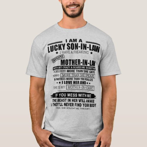 I Am A Lucky Son_In_Law T_Shirt