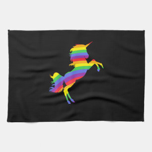 I Am A Magic! Rainbow Unicorn Color Wonder T-Shirt Kitchen Towel