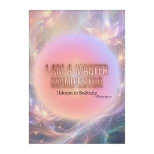 I Am A Master Manifestor Aura Gradient Acrylic Print