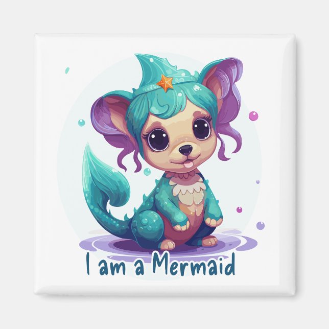I am a Mermaid too Magnet (Front)