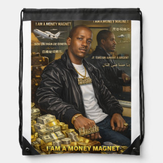I AM A MONEY MAGNET DRAWSTRING BAG