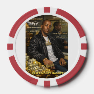 I AM A MONEY MAGNET POKER CHIPS