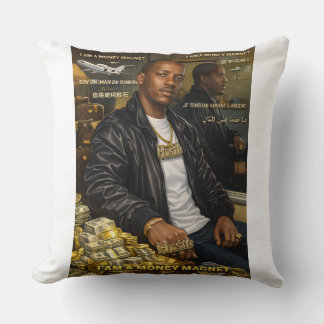 I AM A MONEY MAGNET THROW PILLOWS