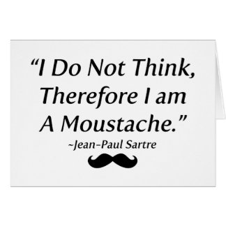 I Am A Moustache Cards