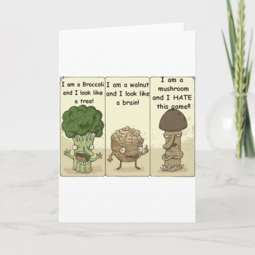 I am a mushroom card