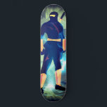 I Am A Ninja Skateboard<br><div class="desc">Do you know a person that loves to go skateboarding and also likes Ninja movies? This will makes a great gift for him or her. This Ninja style warrior has on his black attire standing in a camouflage background. His super power makes him glow. Very fun unique design skateboard.</div>