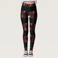 Softball And Tacos Funny Novelty Leggings