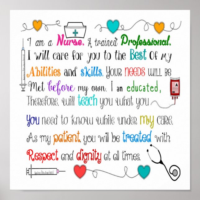 I Am A Nurse Poster II (Front)