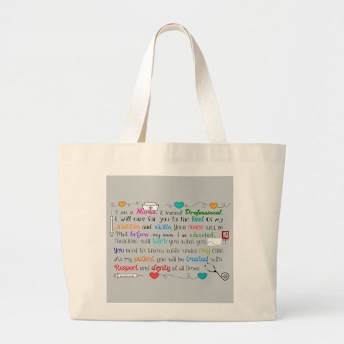 I Am A Nurse Tote Bag