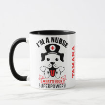 I am a Nurse, what is your Super Power? black/red