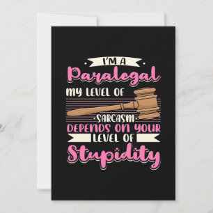 I Am A Paralegal Invitation