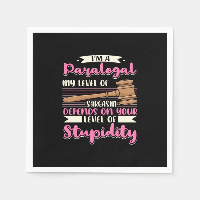 I Am A Paralegal Napkins (Front)