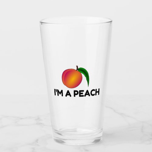 I AM A PEACH GLASS