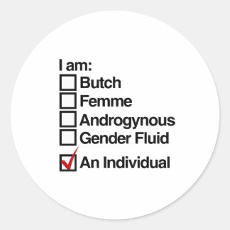 I am a Person (Behavior) Classic Round Sticker