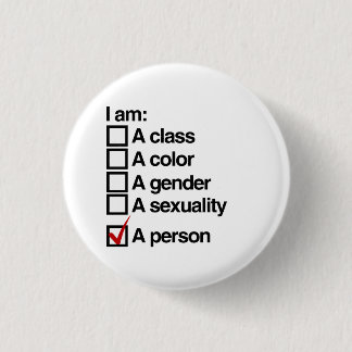 I am a person (class) pinback button