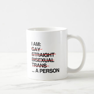 I AM A PERSON COFFEE MUG