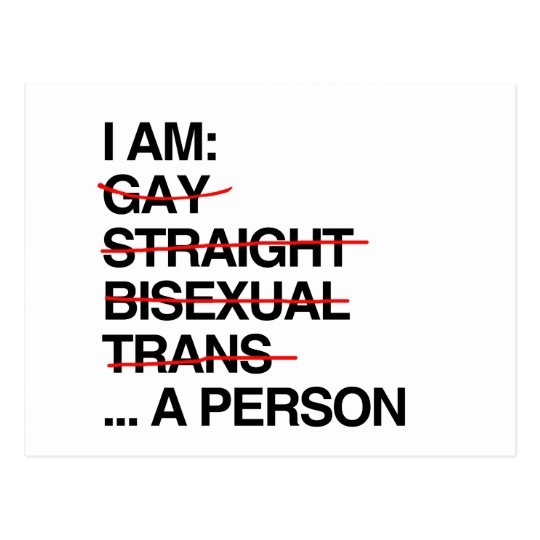 I AM A PERSON POSTCARD