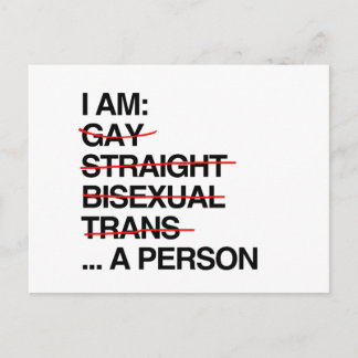 I AM A PERSON POSTCARD