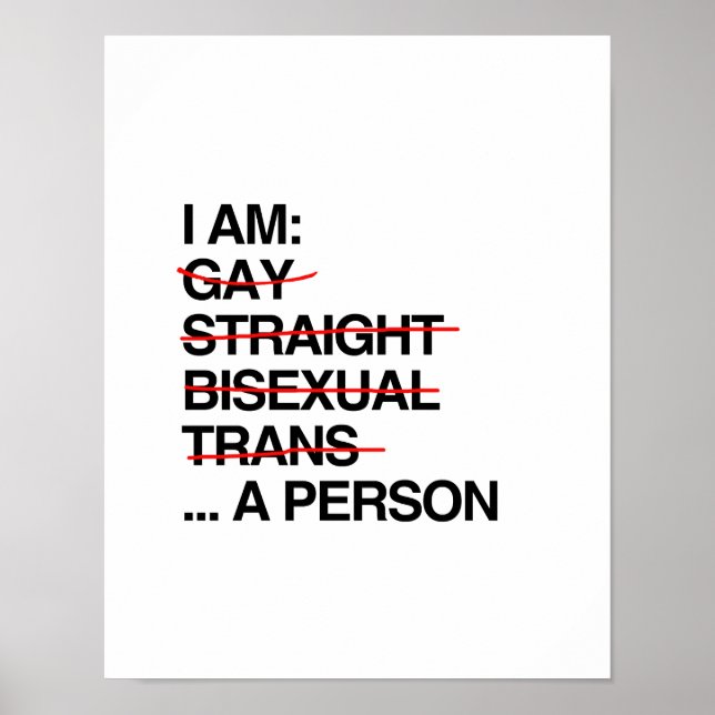 I AM A PERSON POSTER (Front)