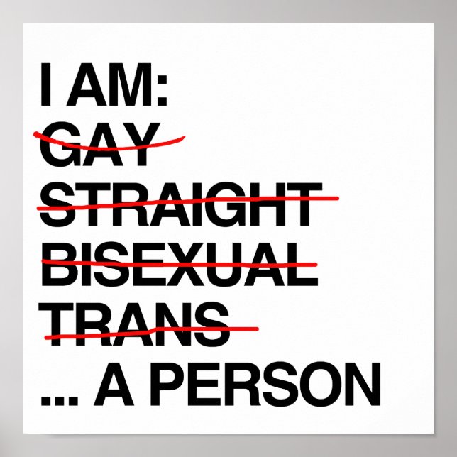 I AM A PERSON POSTER (Front)