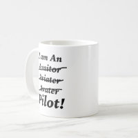 Flight Sim Pilot Mug, Funny Flight Simulator Coffee Mugs, Tumbler