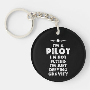I am a Pilot Funny Keychain