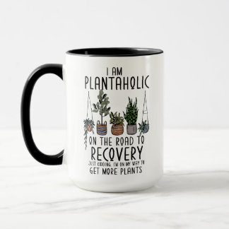 I am a Plantaholic in Recovery Funny Plant Mom Dad Mug