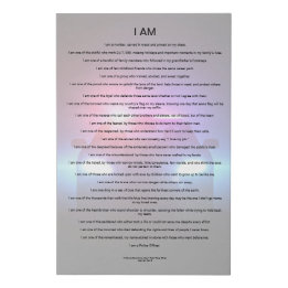 I Am (a Police Officer) Poem with Car Background Faux Canvas Print