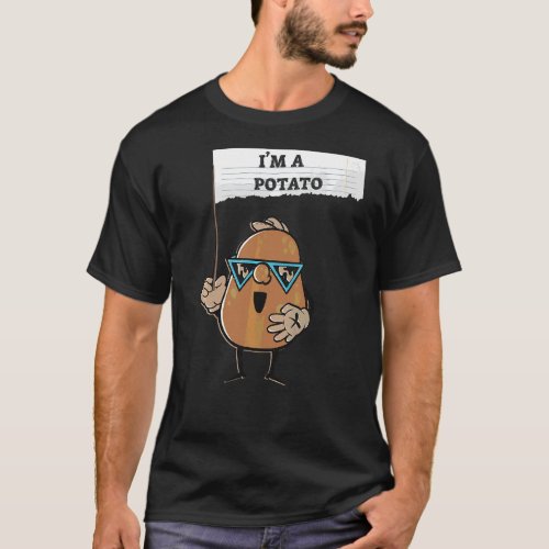 I Am A Potato Fries Cute Costume Potatoes T_Shirt