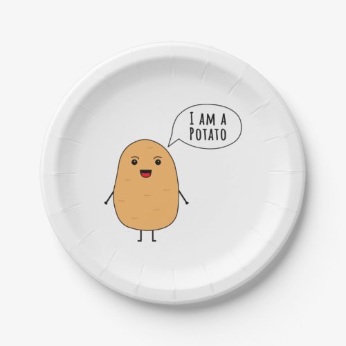 I am a potato paper plates