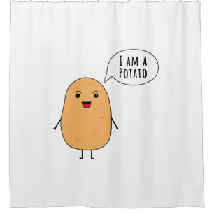 I am a potato shower curtain