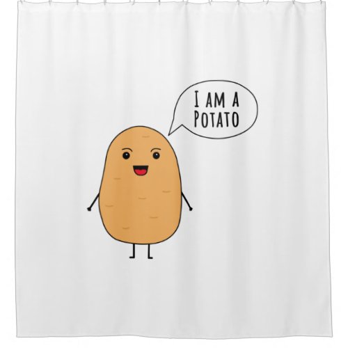 I am a potato shower curtain