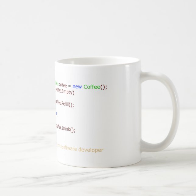 I am a programmer coffee mug (Right)