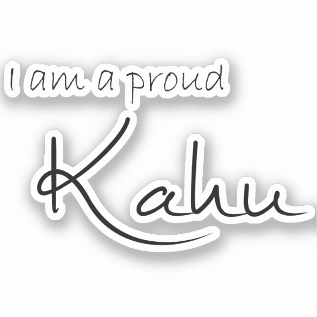 I am a proud Kahu (pet parent) - Benefits PACR Sticker (Front)