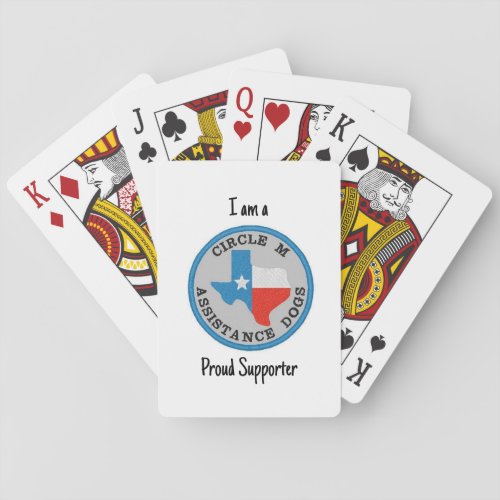 I am a proud supporter playing cards