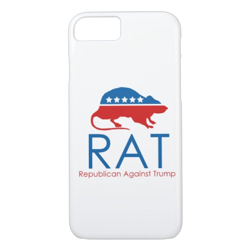 I am a RAT Republican Against Trump iPhone 87 Case