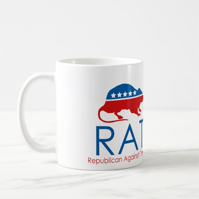 I am a R.A.T: Republican Against Trump Coffee Mug (Left)