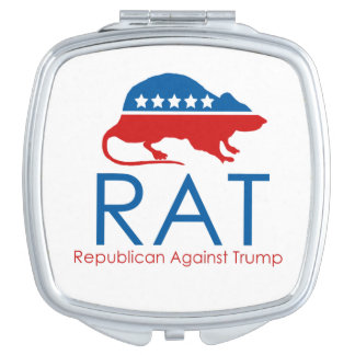 I am a R.A.T: Republican Against Trump Compact Mirror