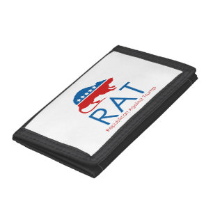 I am a R.A.T: Republican Against Trump Trifold Wallet