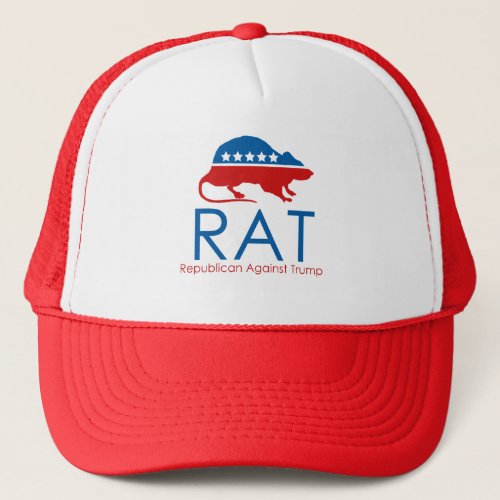 I am a RAT Republican Against Trump Trucker Hat