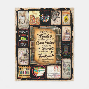 I Am A Reader Blanket, Book Lover Blanket,